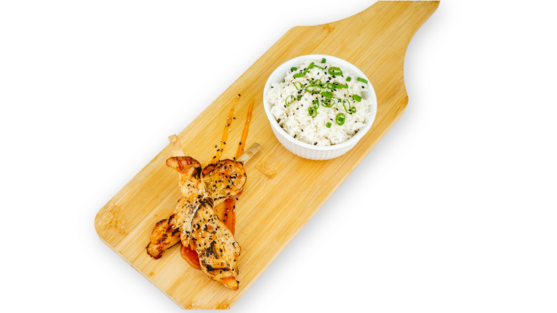 Brochette de poulet teriyaki (Prêt en 2 à 4 jours)